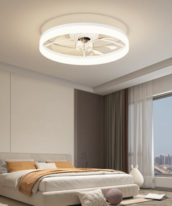 Hiện Đại 6 Tốc Độ DC Động Cơ Kim Loại Quạt Trần LED Ánh Sáng Ứng Dụng Điều Khiển Từ Xa 3-Màu Nhiệt Độ Thấp-Tiếng Ồn Hẹn Giờ Flush Núi Phòng Ngủ Thay Đổi Độ Sáng - Product Image 3