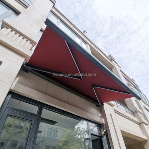 Auvent rétractable pare-soleil motorisé télécommande avec couvercle de lumières LED pour balcon porte patio pare-soleil parapluie filet - Product Image 3