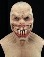 Masque du démon en Latex, dents craquelées, Stalker, horreur, Halloween
