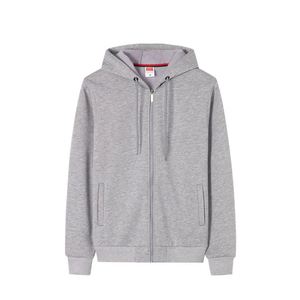 Vêtements d'extérieur décontractés pour hommes en tissu polaire de coton, avec fermeture éclair, brodés, écologiques, imprimés numériquement, pour l'hiver - Product Image 1