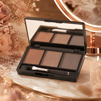 Palette de poudre à sourcils végétalienne 3 teintes, waterproof, longue tenue, maquillage minéral, mélange naturel, marque privée, vente en gros