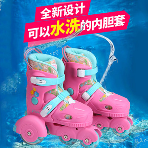 Patins à roulettes pour enfants 210 A, roues doubles lumineuses, pour débutants, utilisation en extérieur - Product Image 2