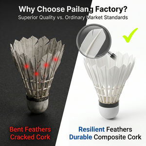 <span class=keywords><strong>Volano</strong></span> da Badminton 3in1 di Alta Qualità per Sport all'Aperto, Palla in Piume d'Oca Resistente, Vendita Diretta dalla Fabbrica, Progettato Appositamente per la Competizione - Product Image 5