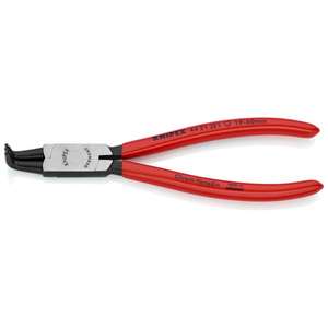 KNIPEX - 44 21 J11 SB Circlip <b>Pliers</b> for internal circlips in bore holes black atramentized, head polished, handles plastic coat - Product Image 1
