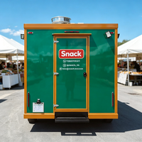 Remorque alimentaire tout-en-un de 16,4 pieds carrés avec friteuse, grill et cuiseur vapeur pour poulet, hot-dogs, hamburgers et sandwichs