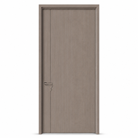 Porte intérieure en mélamine couleur personnalisée, porte de chambre à coucher avec structure stable pour l'amélioration résidentielle