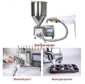 Nuevas máquinas automáticas de llenado de rosquillas para pequeñas empresas para pasta de mermelada y otros ingredientes para panaderías y restaurantes - Product Image 3