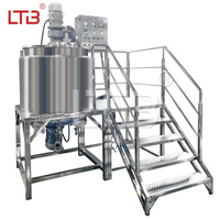 Machine de fabrication de savon liquide à double enveloppe haute capacité, mélangeur homogénéisateur pour gel douche, lotion, soins capillaires et détergent