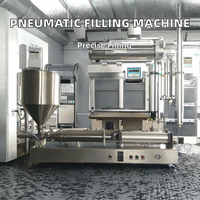 Machine de remplissage semi-automatique à tête unique de 2 à 5 L pour liquides et pâtes, idéale pour la transformation de liquides (œufs, produits chimiques) et alimentaire