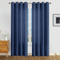 Rideaux semi-transparents aspect lin avec œillets, directement de l'usine, pour la maison