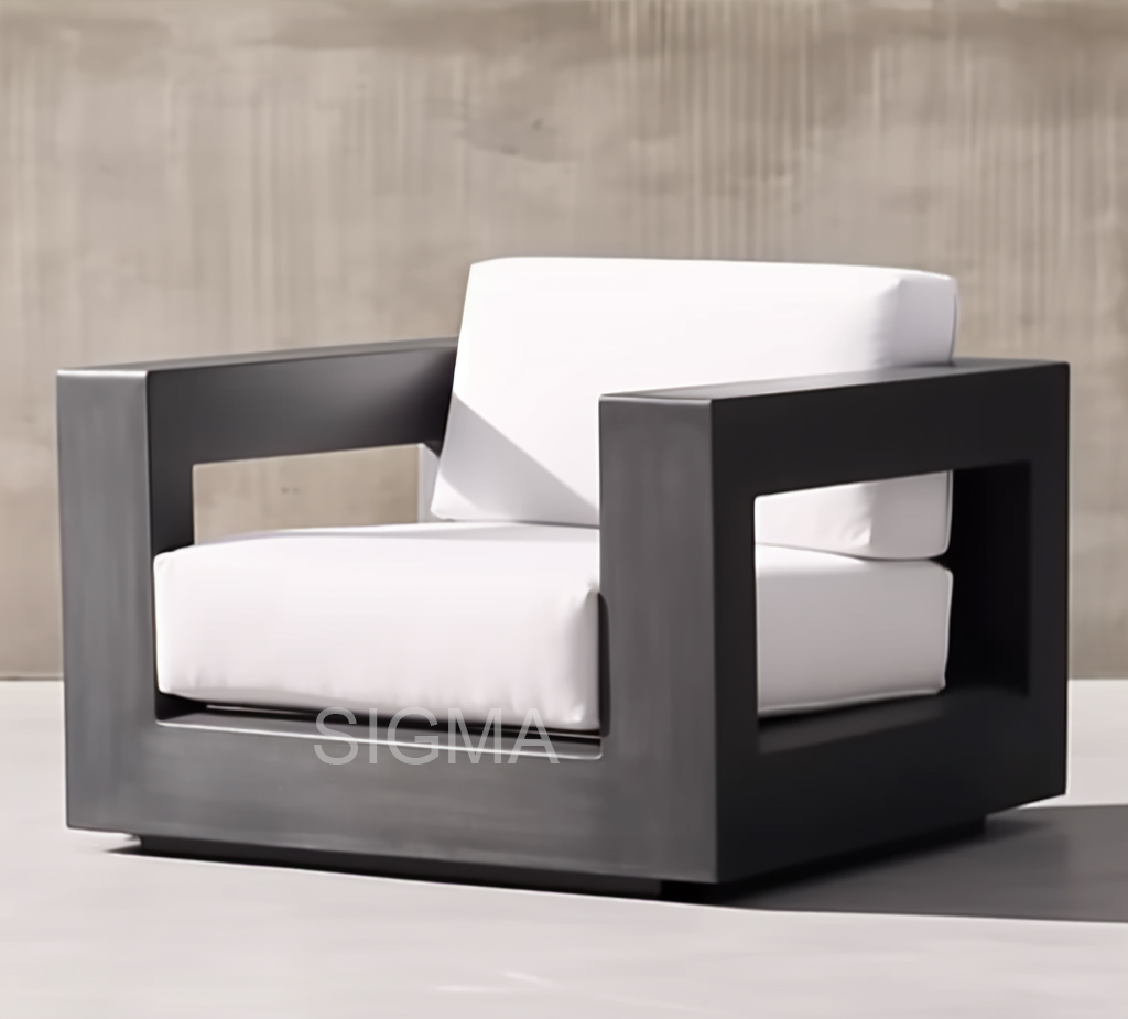 Factory Durable Modern Nordic Factory Garden Outside Outdoor Alum Frame Patio Aluminium Furniture Fabric Sofa for Home Yard