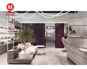 High-End Customized Eco-Friendly Waterproof Duty Cosmetics Display Counter Cosmetics Store Interior Design for Makeup Fitting - Product Image 3