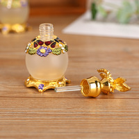 Botol Parfum Kaca Custom Made Mewah Motif Capung dengan Cetak Bronzing dan Sablon, Asal Zhejiang, Desain Unik