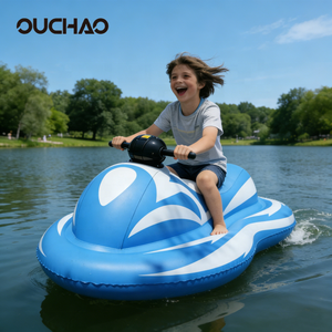 Gommone Elettrico Gonfiabile in PVC Ouchao per Uso Domestico, Karting e Intrattenimento Acquatico - Product Image 1