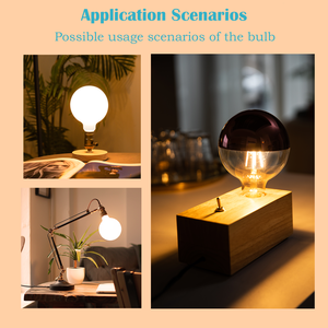 Prestazioni stabili Vintage 110-130V globo lampadina G40 <span class=keywords><strong>LED</strong></span> filamento 4W 450LM corpo in vetro trasparente E26 Base per residenziale <span class=keywords><strong>UL</strong></span> CUL - Product Image 5