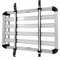 JIZHENG Panier de toit universel double couche en alliage d'aluminium de haute qualité avec barres transversales robustes pour bagages SUV 4x4