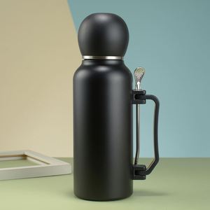 <b>Hot</b> Sales Modern 1300ml Stainless Steel Insulated Vacuum <b>Flask</b> Customized Logo Outdoor Football Shape Water Bottle Spoon Camping - Product Image 4