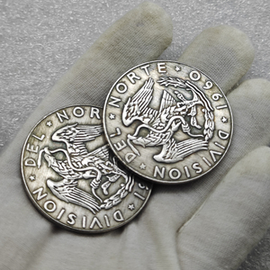 Pièces commémoratives de style antique de 50 pesos du Mexique de 1960, « General Francisco Villa », cadeaux, décoration de la maison - Product Image 4