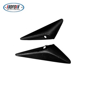 Couverture complète de l'aileron latéral en fibre de carbone véritable avec garniture de cache de caméra pour <span class=keywords><strong>Tesla</strong></span> <span class=keywords><strong>Model</strong></span> S 2022 - Product Image 5