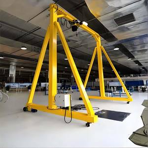 Alat Angkat Material Ringan Berkualitas Tinggi 10 Ton 5 Ton 3 Ton 1 Ton 500kg Derek Manual Mini Gantry Crane yang Dapat Dipindahkan - Product Image 4