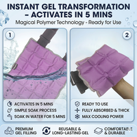 World-Bio – Compresse de gel réutilisable pour genou, thérapie chaude et froide, attelle de compression pour soulager l'arthrite et favoriser la récupération des blessures