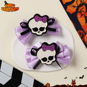 Serre-tête d'Halloween pour filles, décoration de fête pour enfants, pince à cheveux mignonne pour frange - Product Image 6