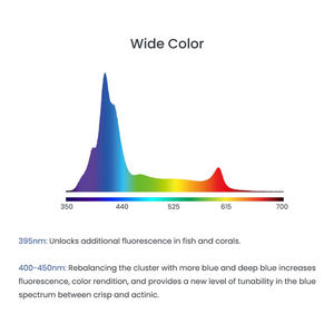 A8 <span class=keywords><strong>Pro</strong></span> <span class=keywords><strong>II</strong></span> Max/Bleu 240W LED CREE à spectre complet, éclairage LED pour récif corallien, contrôle WiFi, lampe LED marine pour aquarium de récif - Product Image 4