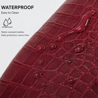 Échantillon Gratuit OEM GRS Cuir Synthétique PVC Gaufré Imperméable Effet Crocodile Écologique pour Sacs, Chaussures, Sièges de Voiture, Tapisserie Personnalisable