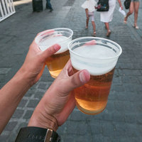 Gobelets en plastique jetables promotionnels de 12 oz (360 ml) avec logo personnalisé pour la bière, les mariages et les fêtes