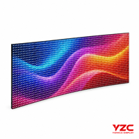 Écran LED flexible d'extérieur P3.3 P4.0, haute luminosité 4500 nits, étanche IP54, module souple incurvé 480x160mm, fréquence de rafraîchissement 3840Hz