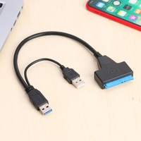 Cable de datos de disco duro USB 2,0 3,0 a SATA de alta velocidad Cable convertidor adaptador Micro Sata de 16 pines Hdd Ssd