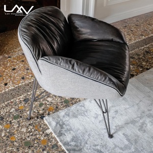 Muebles de sala de estar cómodos y modernos, silla de ocio, sillón de cuero/tela, sillas de salón para balcón, Fauteuil - Product Image 5