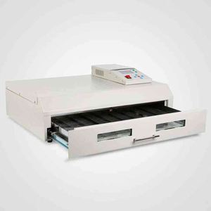 เตาอบรีโฟลว์ PCB SMT รุ่น T-961 แบบอินฟราเรด พร้อมระบบลมร้อนแบบพาความร้อนขนาดเล็ก เครื่องทำความร้อนไอซีแบบอินฟราเรด เตาบัดกรี LED - Product Image 4