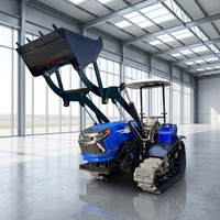 Tracteur chenillé multifonctionnel diesel 50 CV 4x4 avec boîte de vitesses à roulement pour une productivité élevée