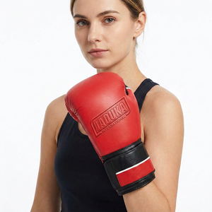 Gants de boxe 12oz en cuir de vachette 100% avec logo en relief, logo de votre entreprise, légers et durables. - Product Image 1