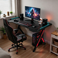 Bureau de jeu pour PC gamer, table de jeu personnalisée, vente en gros d'usine