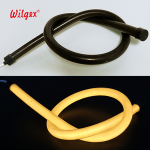 Tubo de Luz <span class=keywords><strong>LED</strong></span> Neon Flexível RGB de Silicone Preto 360 Graus Redondo WS2811 Pixel 24V Programável Diâmetro 22mm - Product Image 3