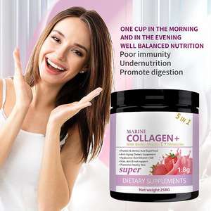 אבקת קולגן ימית אורגנית עם ביוטין ומלטונין משקה מיידי גבוה חלאל עבור יופי של נשים הלבנה 258 - Product Image 2