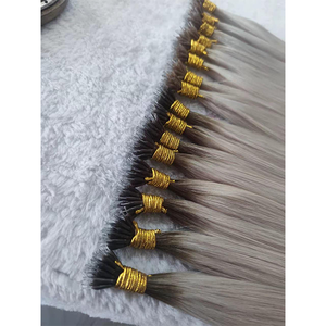 Extensiones de cabello humano Remy virgen Nano Tip de 16-24 pulgadas para mujeres Keratin Micro Loop Extensiones de cabello humano de alta calidad - Product Image 6