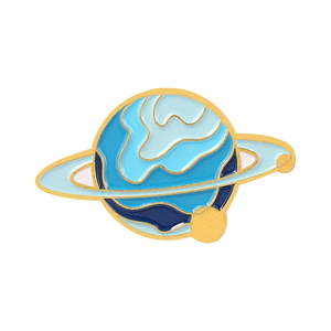 Broche de desenho animado para mulheres, lenço de metal com alfinetes e botões, cor planetário, estrelas do espaço, mochila infantil esmaltada - Product Image 5