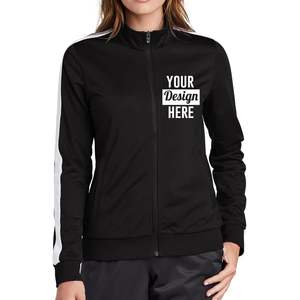 เสื้อแจ็กเก็ตแขนสามส่วนสำหรับผู้หญิงพิมพ์ลายปักขนาดใหญ่ตามสั่งพิมพ์ไข่มุกขนาดใหญ่ดีไซน์ไม่เหมือนใคร - Product Image 1