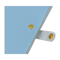 Carnet de notes professionnel OEM bleu clair avec bouton-pression métallique, portable, pour enregistrement, fabriqué en usine