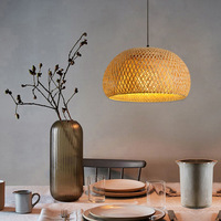 Lustre de plafond pour salon de thé d'Asie du Sud-Est, en rotin tressé, style artistique, par un fabricant professionnel