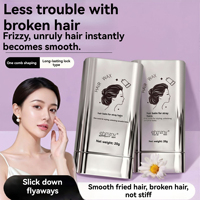 Cire coiffante en stick 20g pour cheveux, marque privée, gel lissant pour le contrôle des bords, sans résidu blanc, tenue forte, anti-frisottis, pour femmes