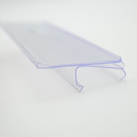 Coloré Durable En Plastique Crochet En Plastique Billet Étagère Talker PVC Bande De Données Étiquette Titulaire de Supermarché