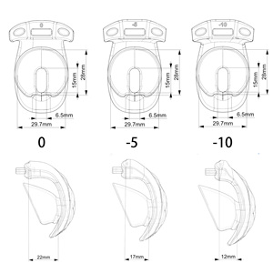 Dispositif de chasteté masculin inversé en plastique imprimé en 3D, noir et rose, pour petits femboys, avec cadres de chasteté et cadenas pour animaux de compagnie - Product Image 5