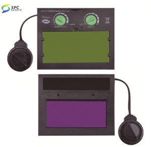 하이 퀄리티 전문 조정 가능한 그늘 태양열 구동 UV IR 보호 용접 헬멧 교체 자동 어둡게 필터 렌즈 - Product Image 4