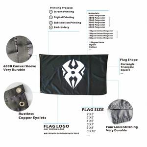 Drapeau promotionnel extérieur personnalisé à bas prix, rétractable, imprimé en sérigraphie, disponible en plusieurs tailles (2x3, 3x5, 3x2, 5x8, 5x3, 4x6, 5x7, 5x5 pieds) - Product Image 2