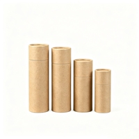 Emballages biodégradables en carton pour déodorants en stick, tubes en papier kraft brun pour baumes à lèvres et emballages de parfums