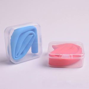 Pailles en silicone réutilisables écologiques pliables jetables, pailles à boire en silicone de qualité alimentaire, accessoires de bar, échantillon gratuit - Product Image 5